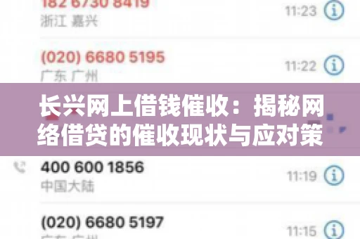 长兴网上借钱催收：揭秘网络借贷的催收现状与应对策略