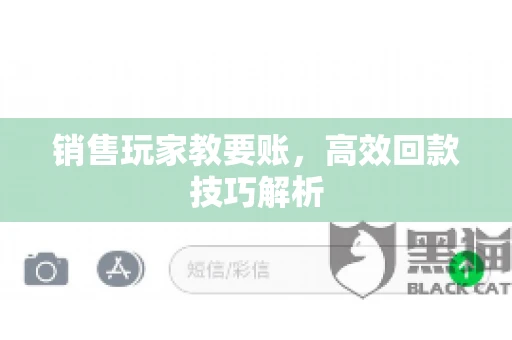 销售玩家教要账，高效回款技巧解析