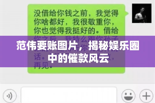 范伟要账图片，揭秘娱乐圈中的催款风云