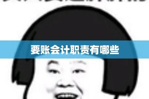 要账会计职责有哪些