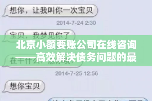 北京小额要账公司在线咨询——高效解决债务问题的最佳途径 北京小额要账公司在线咨询——高效解决债务问题的最佳途径