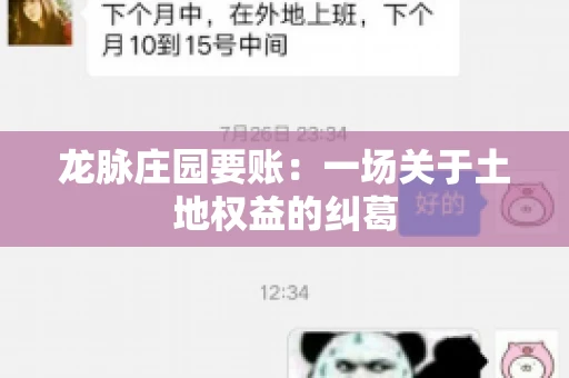 龙脉庄园要账:一场关于土地权益的纠葛 龙脉庄园要账:一场关于土地权益的纠葛