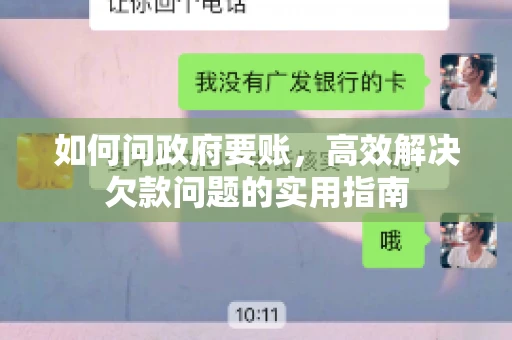 如何问政府要账，高效解决欠款问题的实用指南